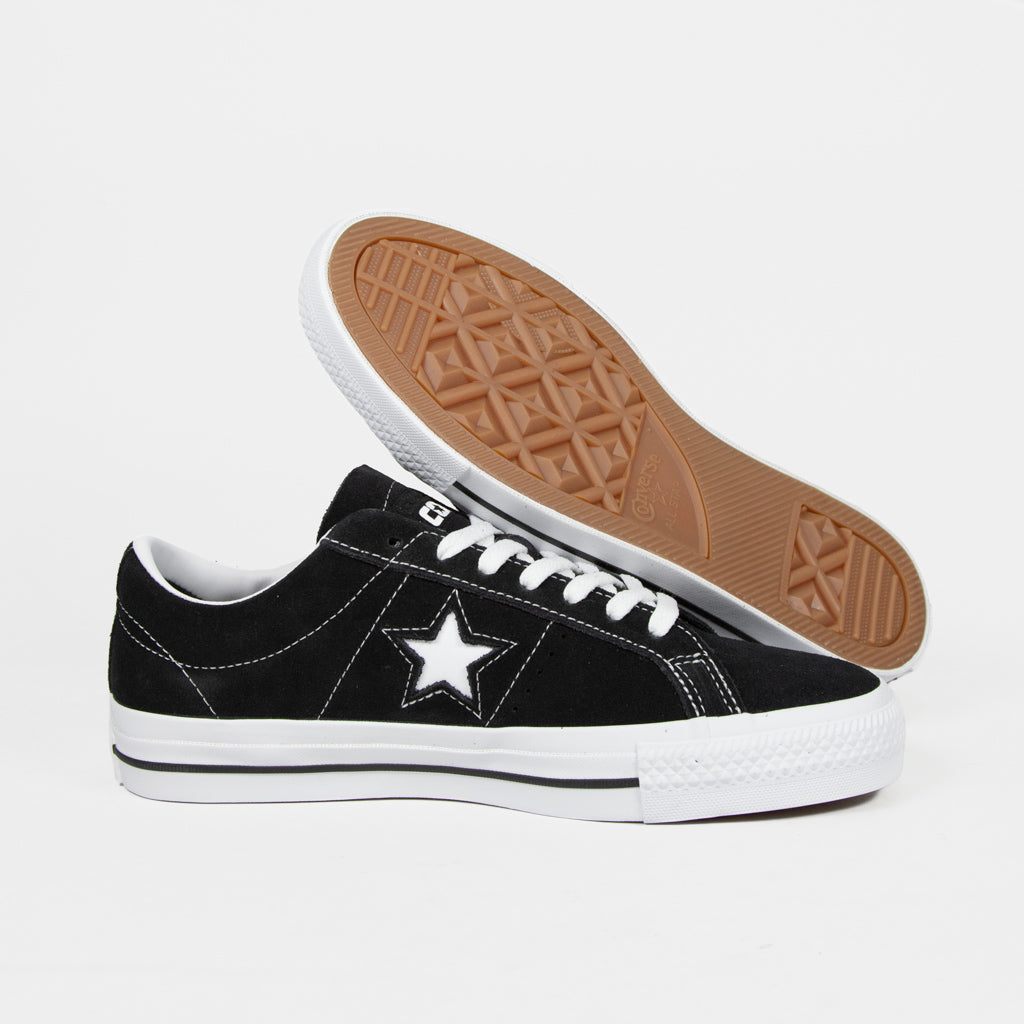 Converse Cons One Star Pro OX Shoes Black White White