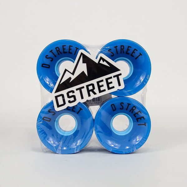 D-Street - 59mm (78a) 59 Cent Skateboard Wheels - Blue