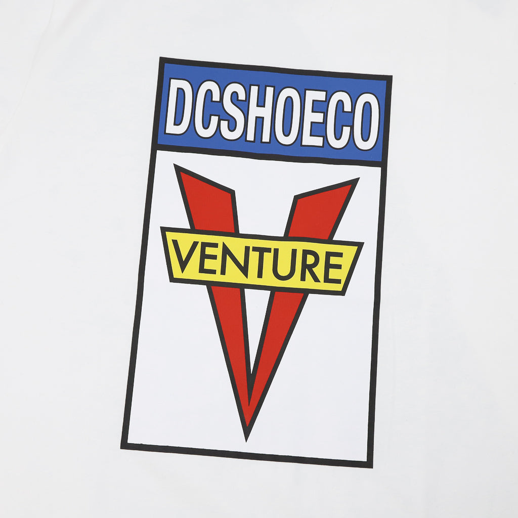 DC Shoes Venture x DC Awake White T-Shirt Front Print