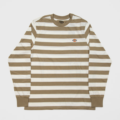 Dickies - Rivergrove Striped Longsleeve T-Shirt - Khaki
