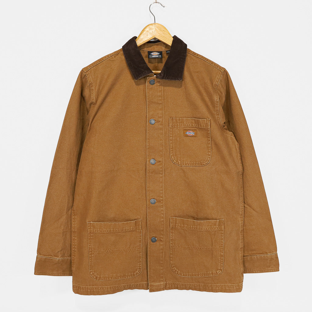 Dickies Brown Duck Unlined Canvas Chore Jacket