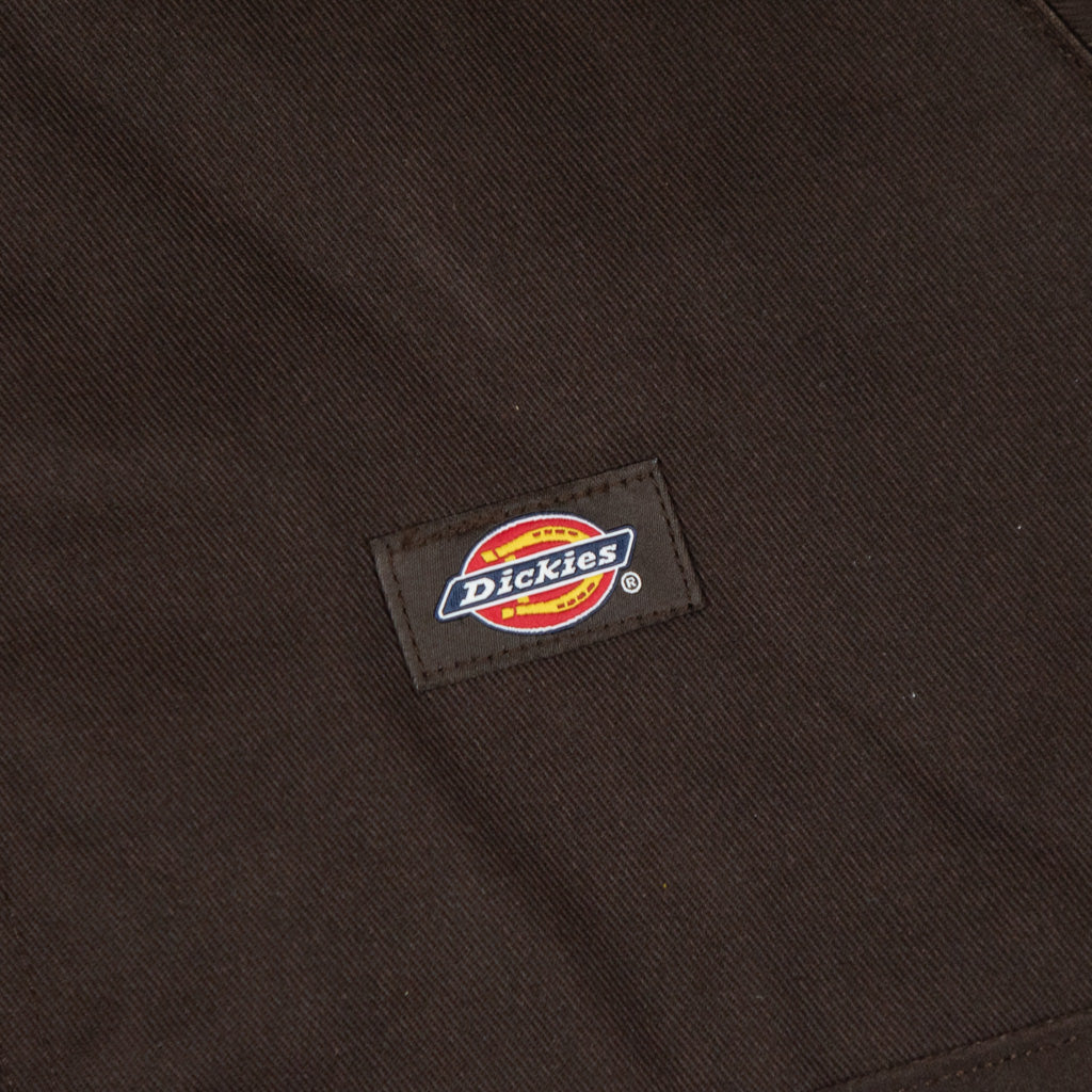 Dickies Dark Brown Unlined Eisenhower Jacket Woven Label
