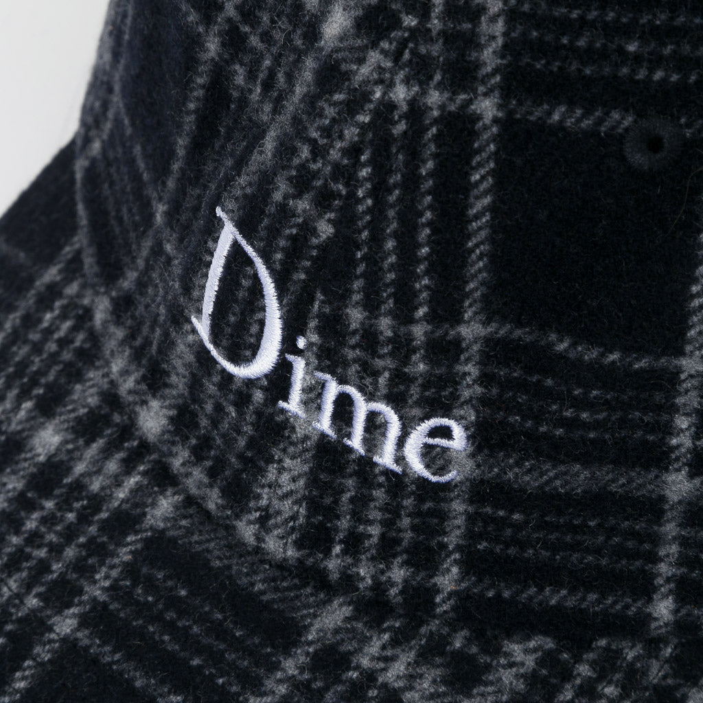 Dime MTL Navy Plaid Classic Wool Cap Embroidery