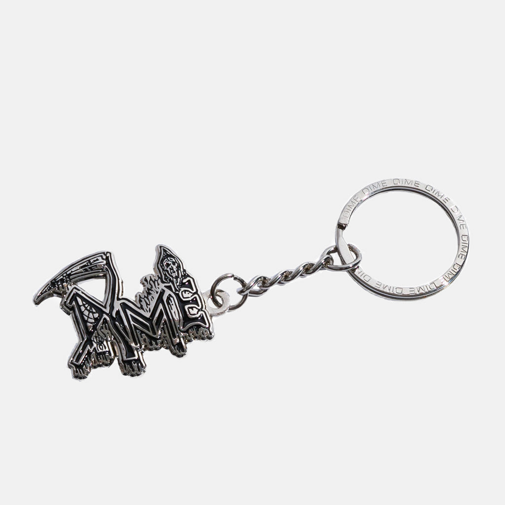 Dime MTL Silver Metal Human Keychain
