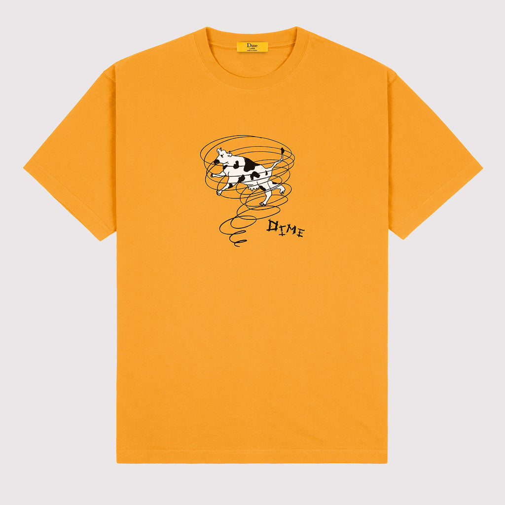 Dime MTL Twister Squash Yellow T-Shirt