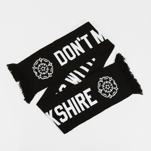 Don’t Mess With Yorkshire - Rose Scarf - Black / White