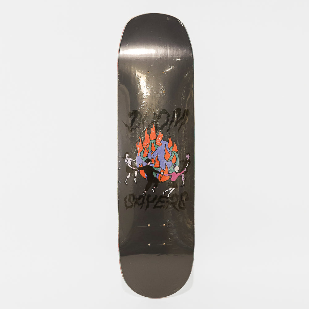 Doom Sayers World On Fire Shovel Nose Grey Skateboard Deck