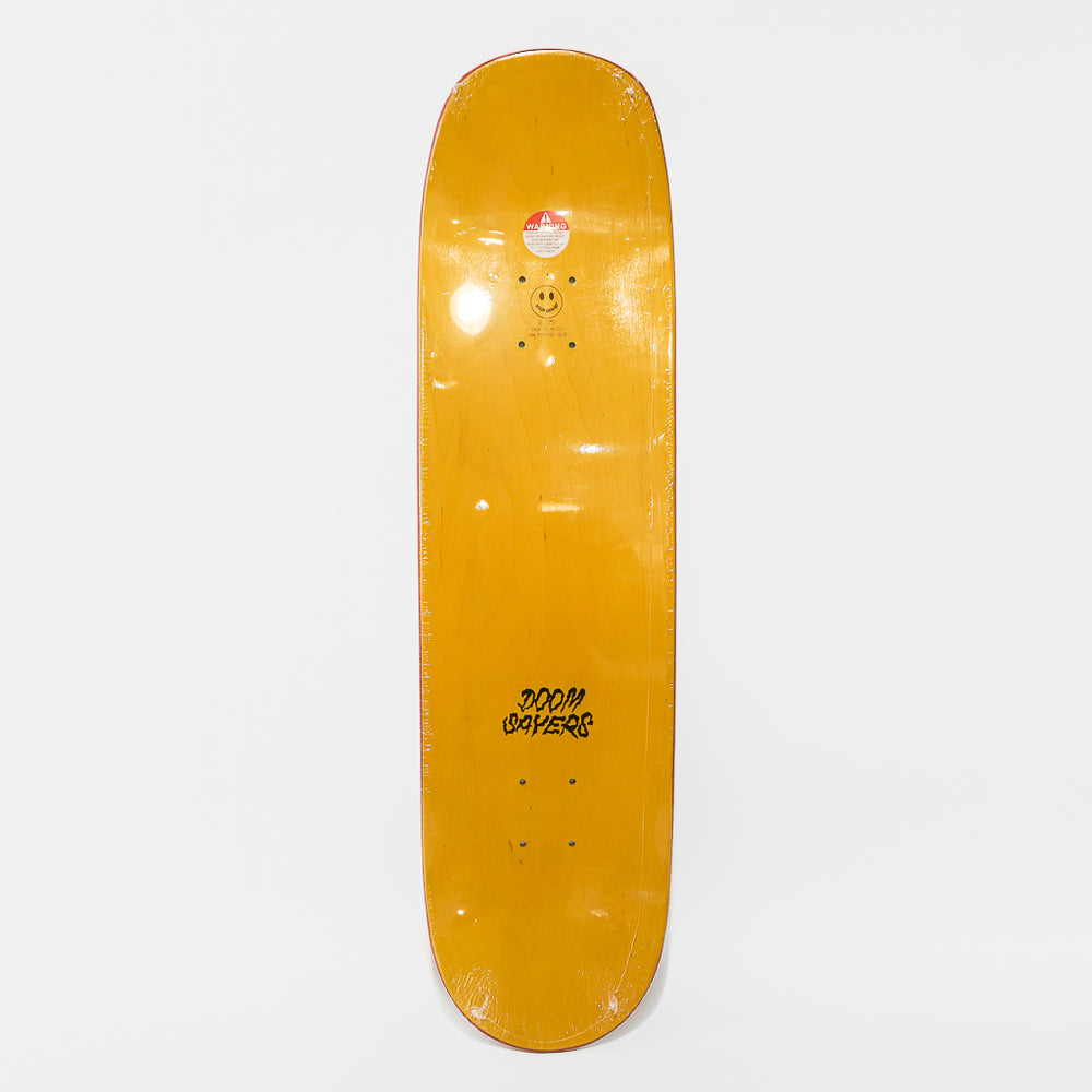 Doom Sayers - 8.375" World On Fire Shovel Nose Skateboard Deck - Grey