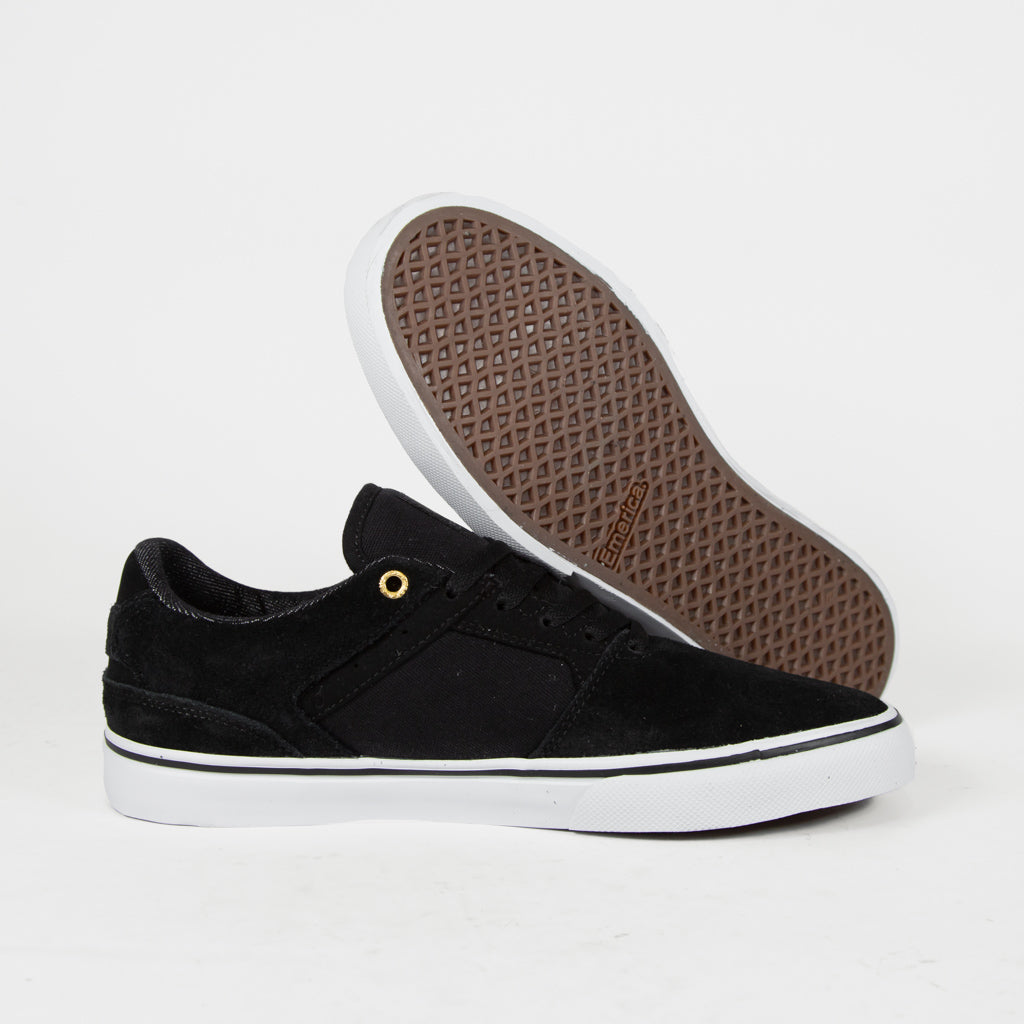 Emerica - The Low Vulc Shoes - Black / Gold / White UK 6