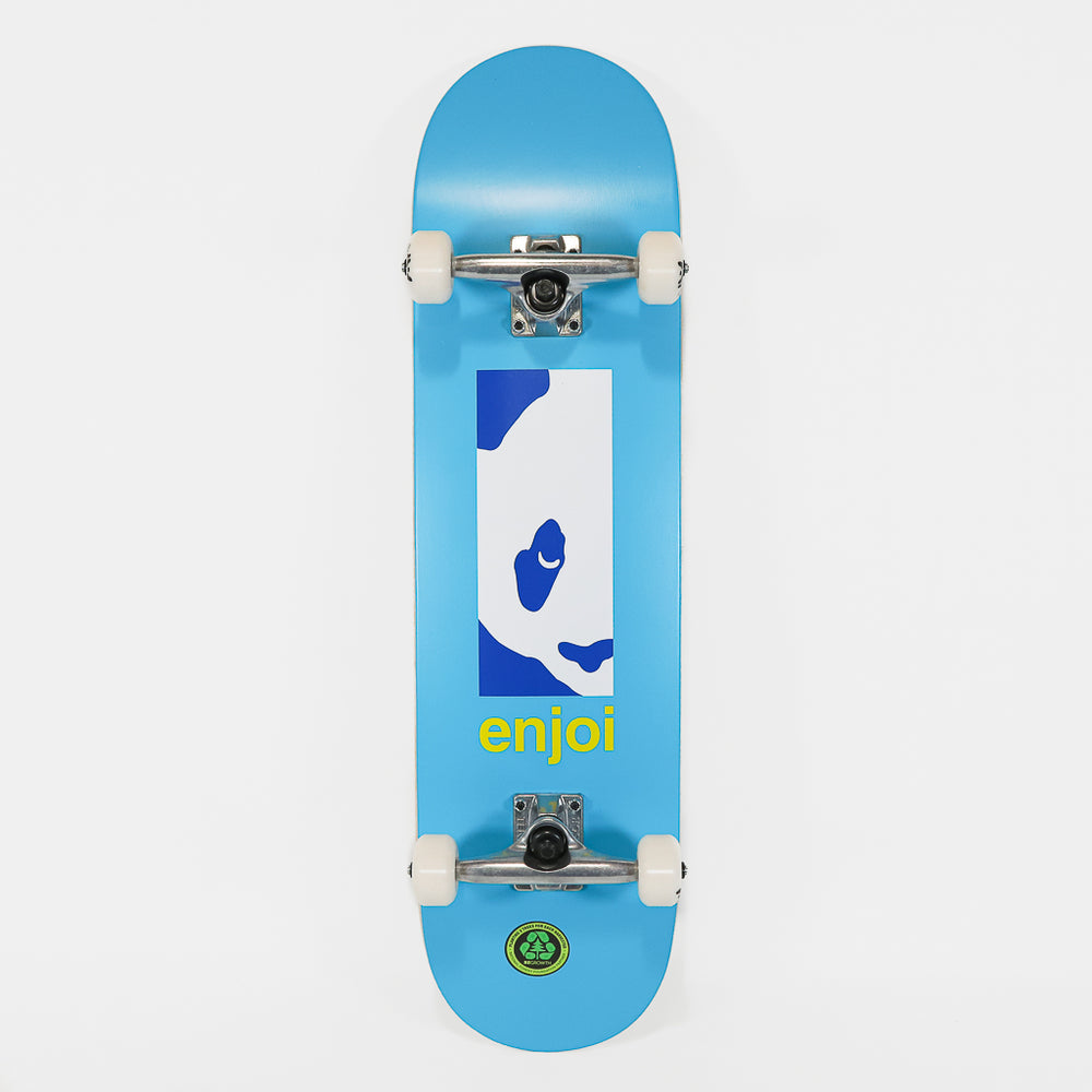 Enjoi 8.125” Box Panda Blue Complete Skateboard
