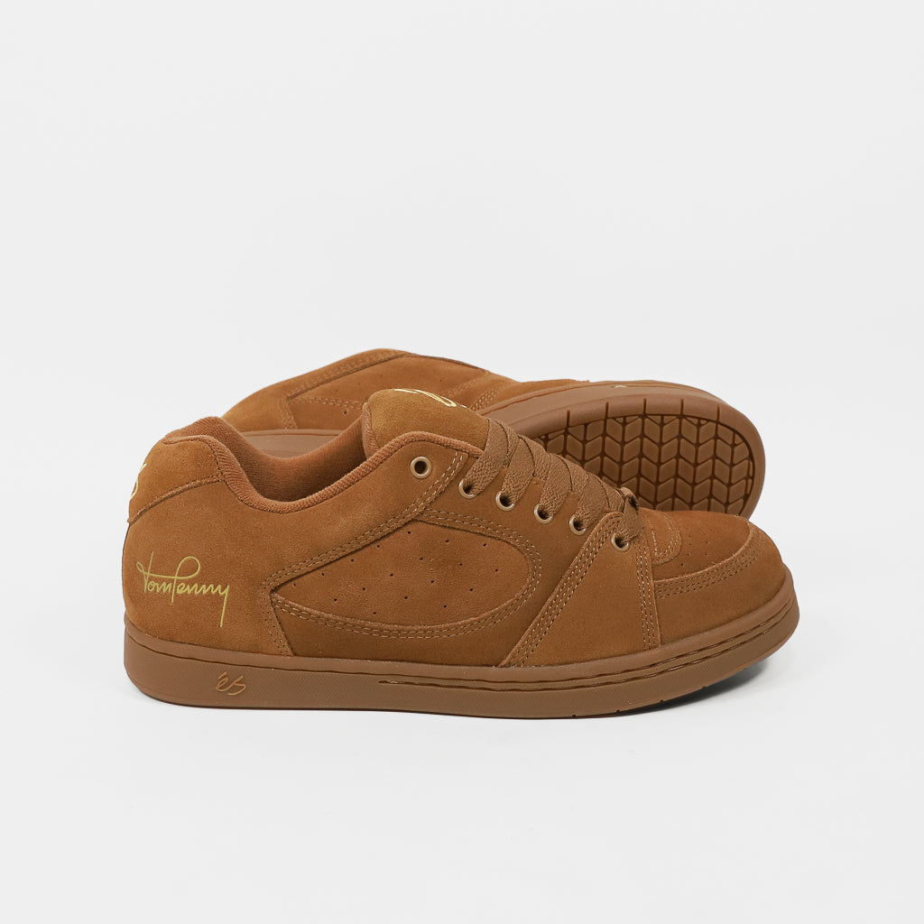 Es Footwear Accel OG Shoes Brown Gum Welcome Skate Store