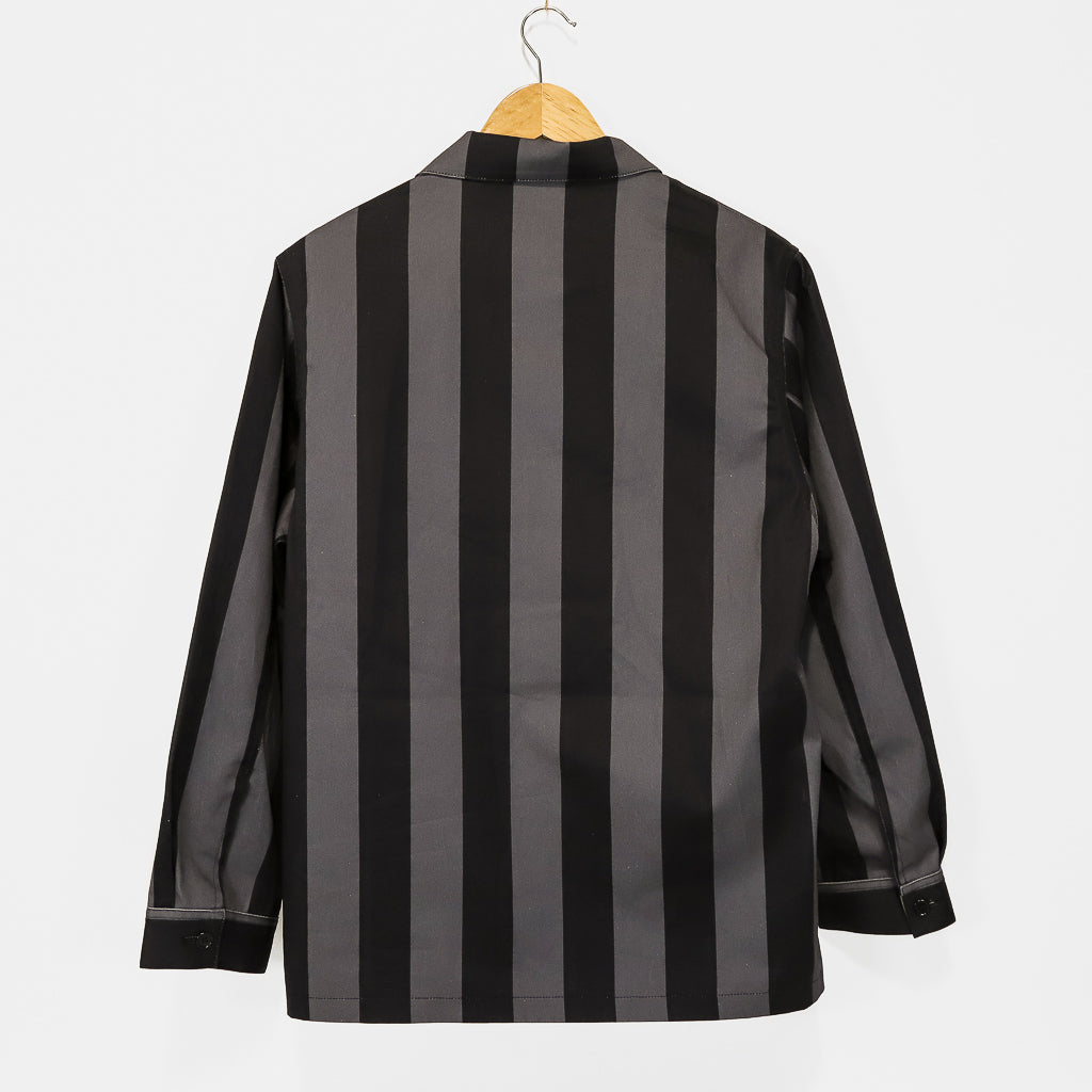 Fucking Awesome Black And Grey Filigree Striped Chore Jacket