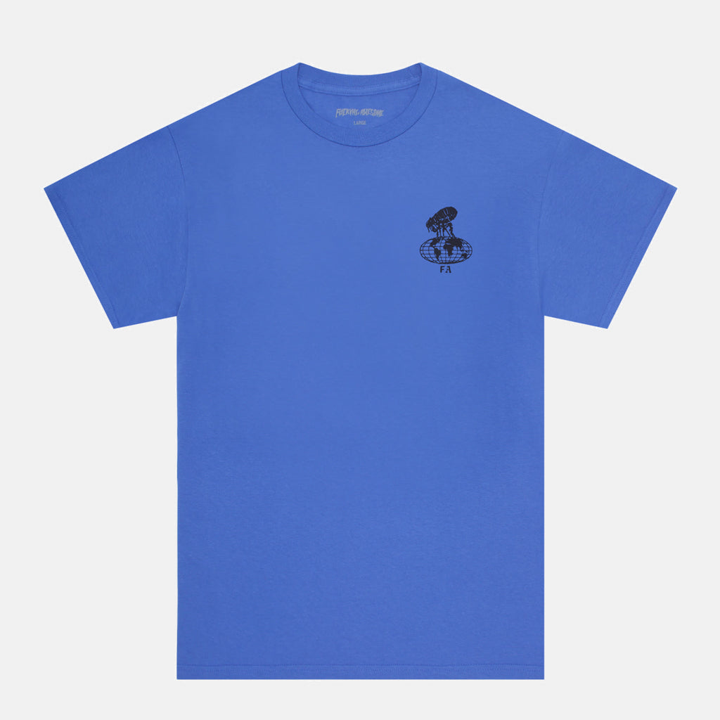 Fucking Awesome - Flea The World T-Shirt - Flo Blue