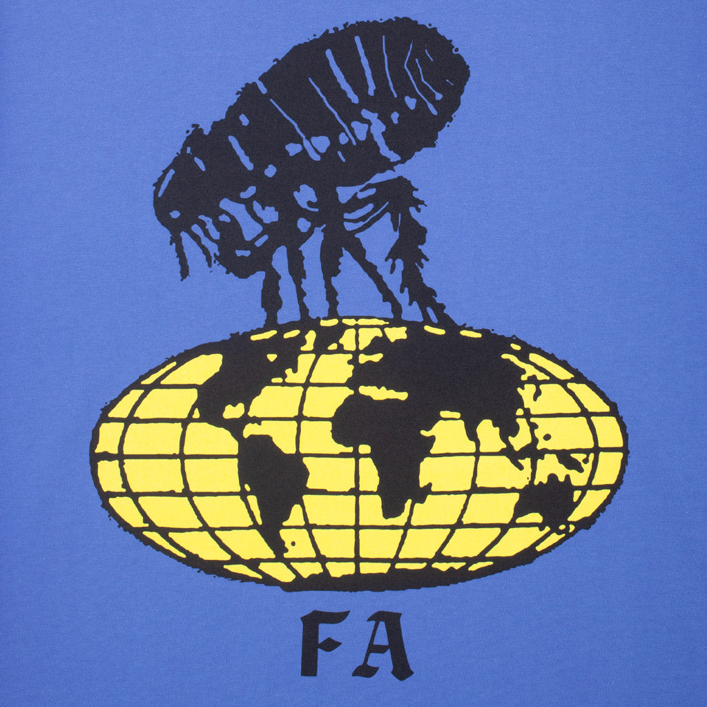 Fucking Awesome Flea The World Flo Blue T-Shirt Back Print