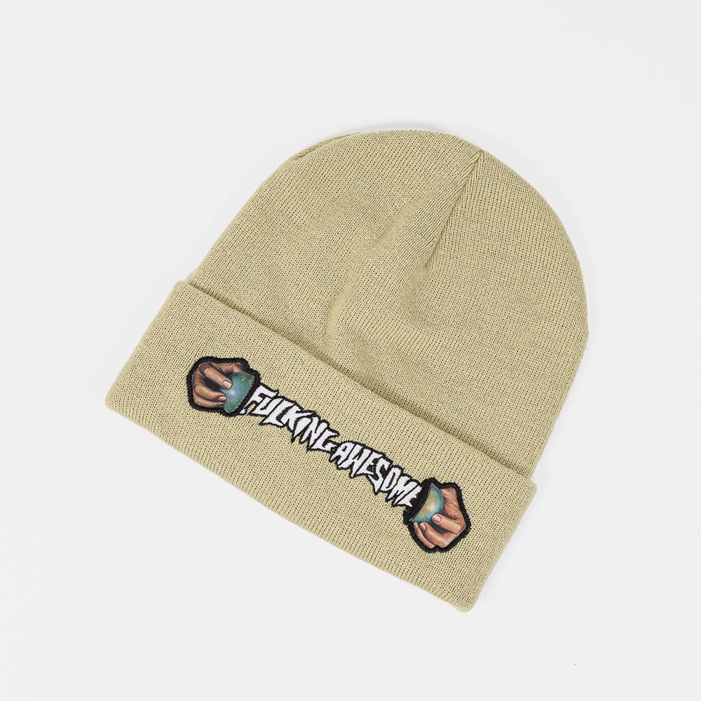 Fucking Awesome World Cup Sand Brown Cuff Beanie