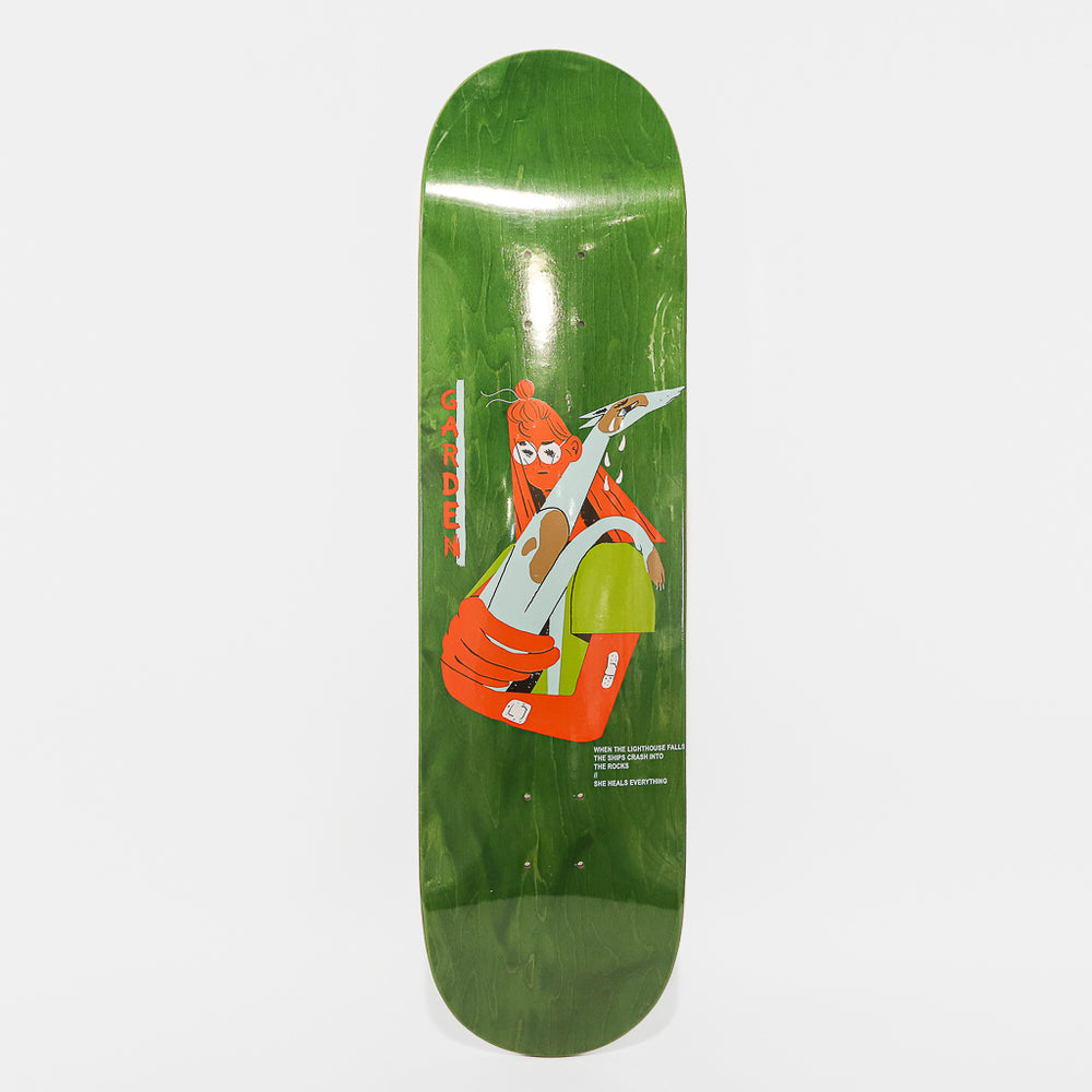 Garden - 8.25" Linda Skateboard Deck (Medium Concave) - Green
