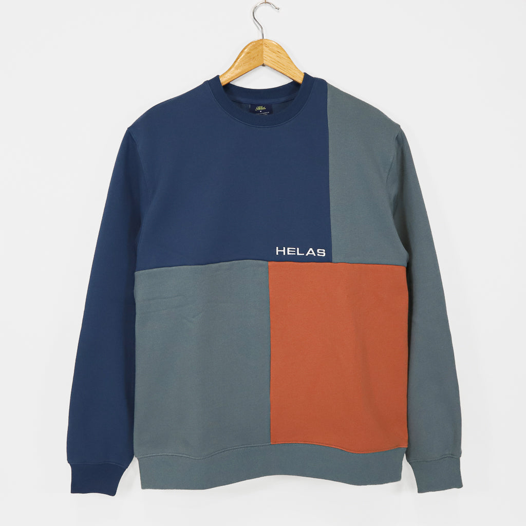 Helas Carre Blue Crewneck Sweatshirt