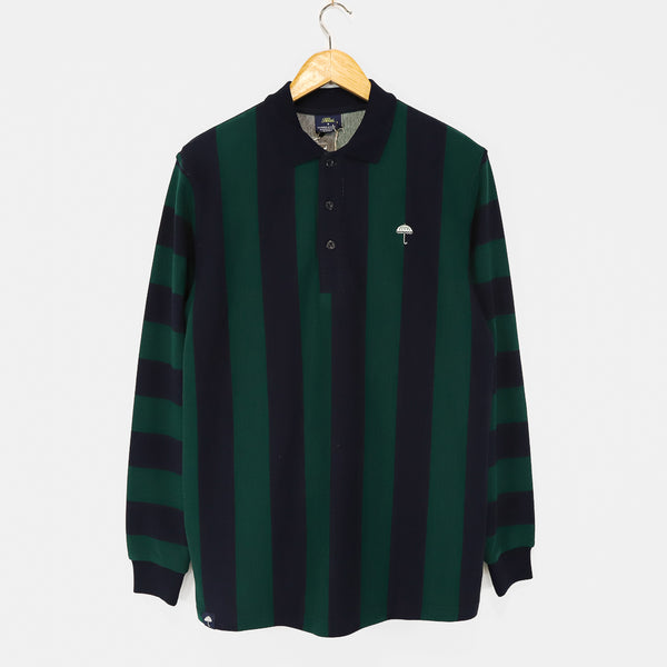 Helas - Ray Longsleeve Polo Shirt - Navy / Green