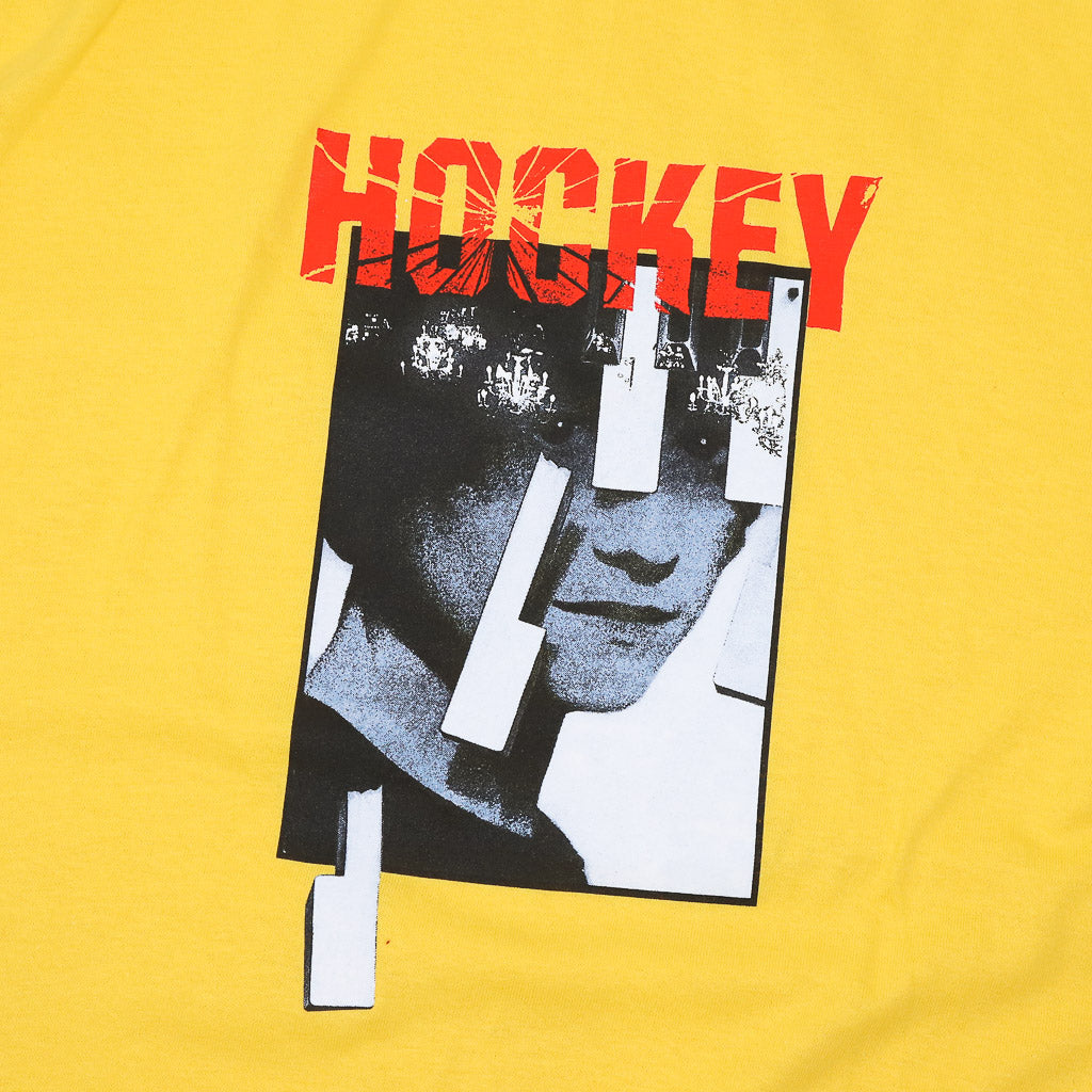 Hockey Skateboards Kevin In Major Daisy Yellow T-Shirt Front Print