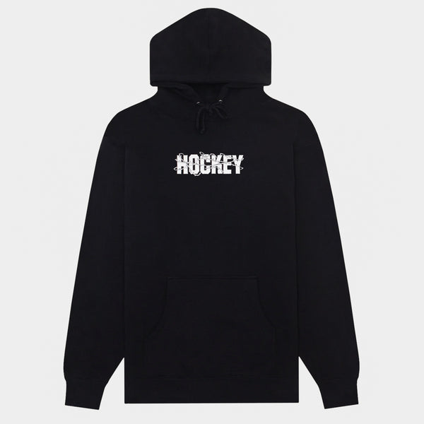 Hockey Skateboards - Roses Pullover Hooded Sweatshirt - Black
