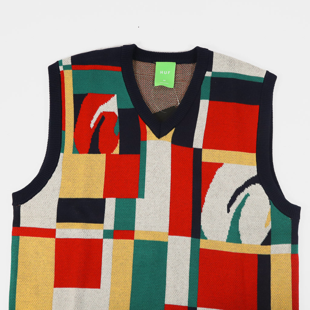 Huf Sloane Multicolour Knitted Sweater Vest