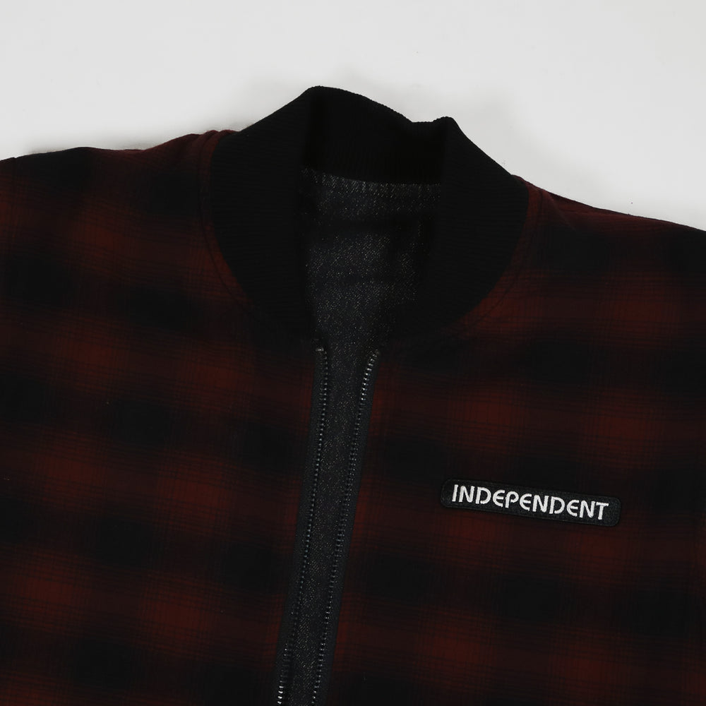 Independent Black Halsted Reversible Vest Jacket Plaid