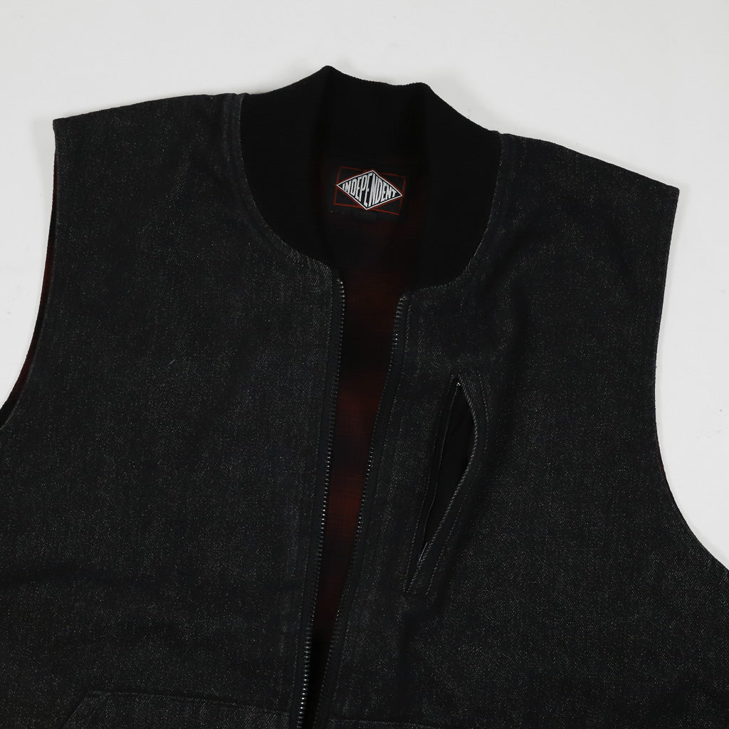 Independent Black Halsted Reversible Vest Jacket 