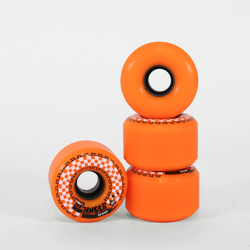 Krooked Skateboards 58mm (80a) Orange Zip Zinger Skateboard Wheels