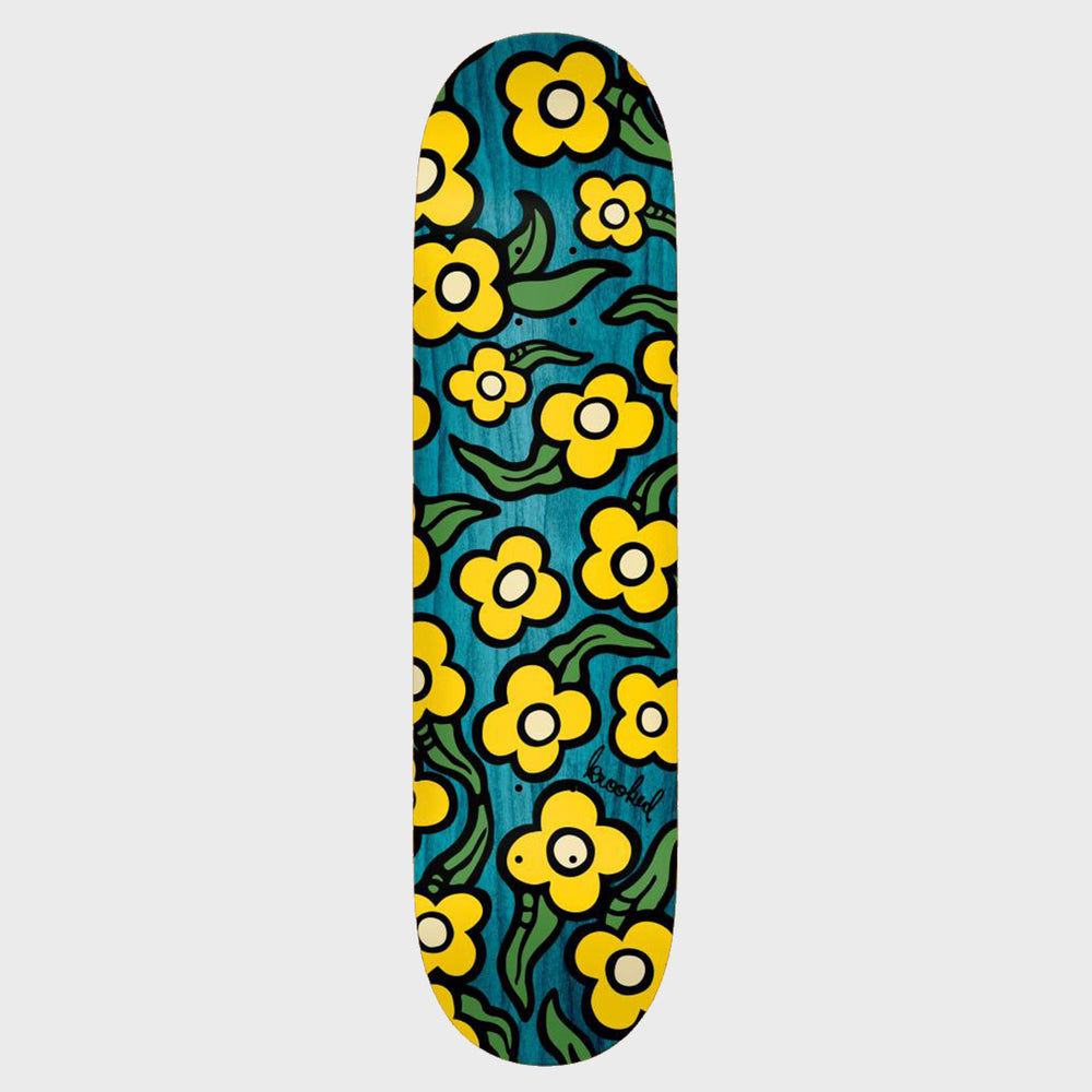 Krooked Skateboards 7.75" Wild Style Flowers Skateboard Deck