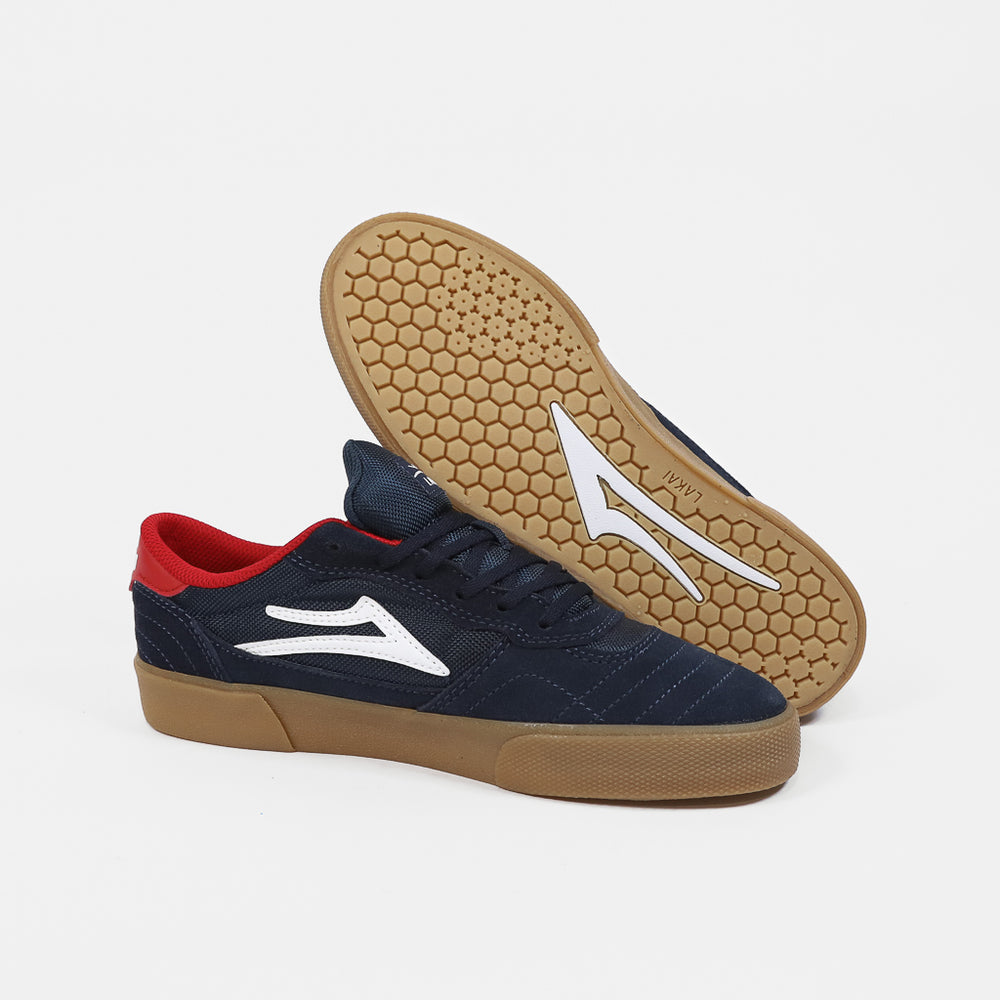 Lakai Navy And Gum Cambridge Shoe