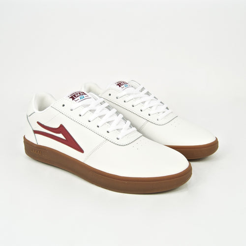 Lakai - Manchester XLK Shoes - White / Burgundy / Gum