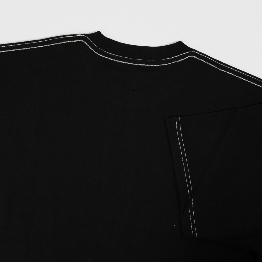 Last Resort AB Cross Black And White T-Shirt Contrast Stitching