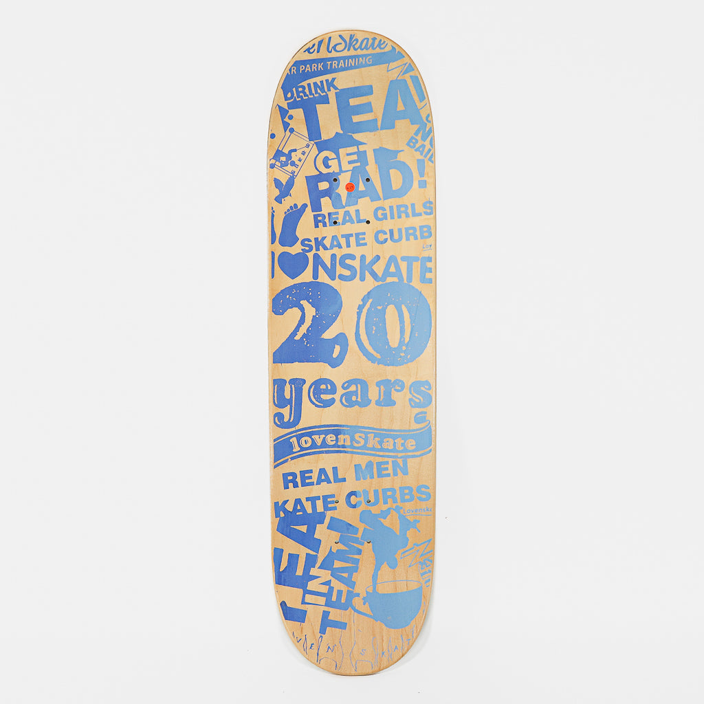Lovenskate - 8.25" 20th Anniversary Skateboard Deck - Mint