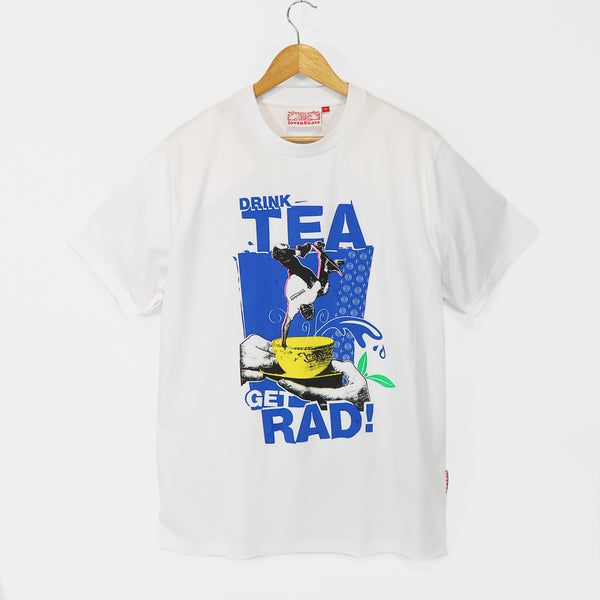 Lovenskate - Drink Tea, Get Rad T-Shirt - White