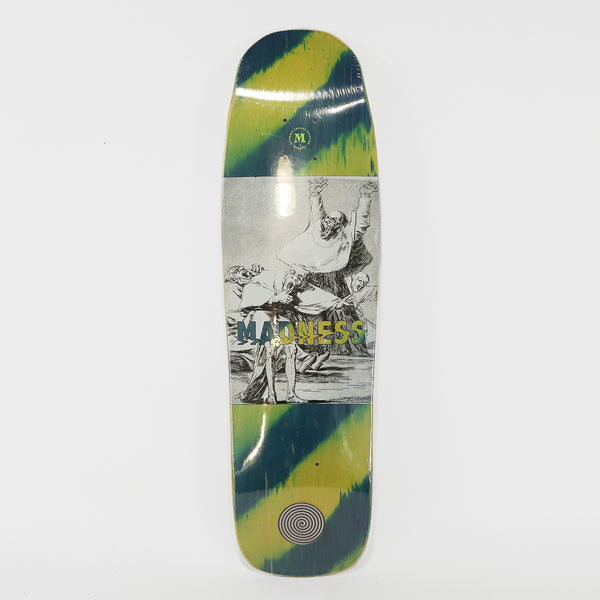Madness Skateboards - 8.64” Shaped Hora Blunt R7 Skateboard Deck (Yellow)