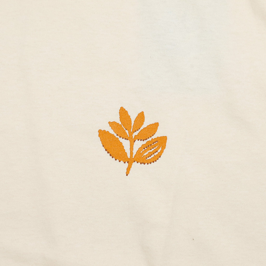 Magenta Skateboards Forest Plant Natural White T-Shirt Logo Print