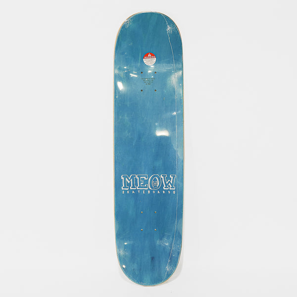 Meow Skateboards - 8.0” Logo Skateboard Deck - Teal
