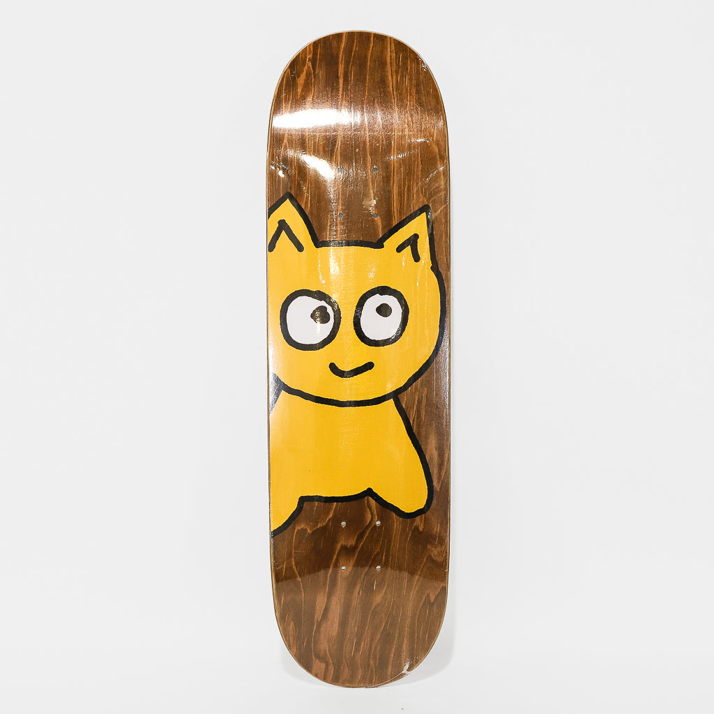 Meow Skateboards Big Cat Brown Stain Skateboard Deck