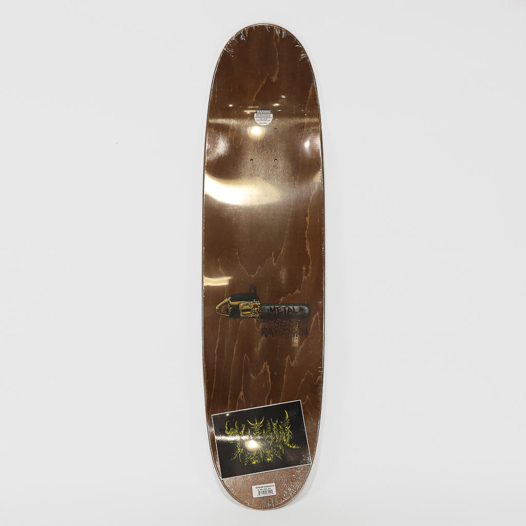 Metal Skateboards - 8.25" Egg Shape Ben Raybourn Chainsaw Skateboard Deck