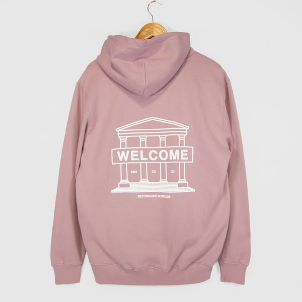Welcome Skate Store - Millennium Pullover Hooded Sweatshirt - Dusty Pink