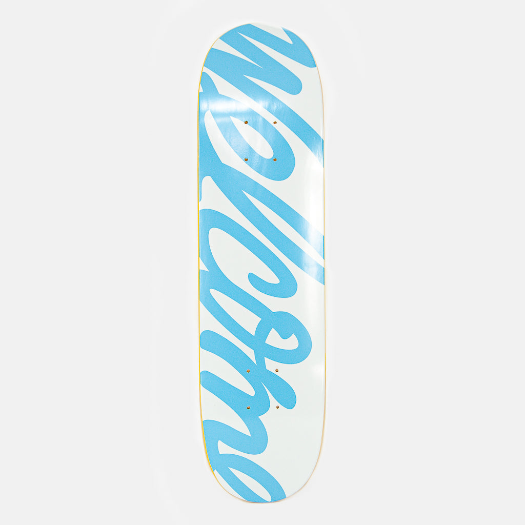 Welcome Skate Store - 7.25" Mini Logo Skateboard Deck (White / Blue)