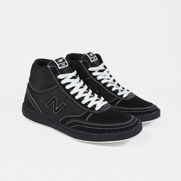 New Balance Numeric - 440 Hi Shoes - Black / Black / White