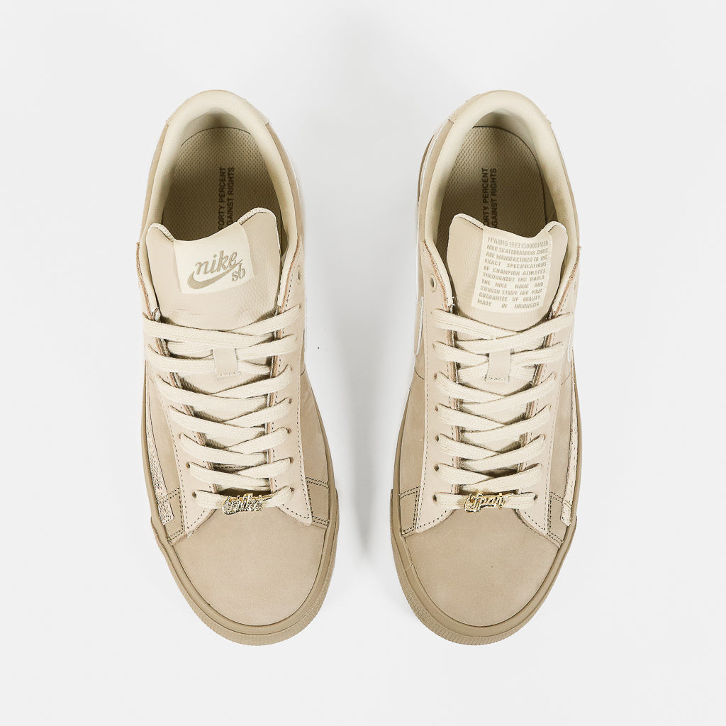 Nike SB - Blazer Low x FPAR Shoes - Khaki / Rattan – Welcome Skate