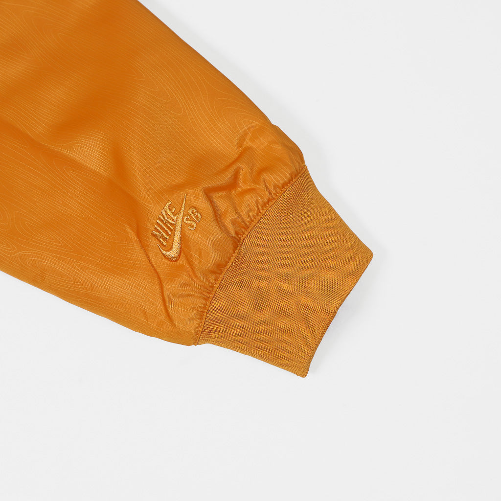 Nike SB Light Curry Yellow Bomber Jacket Sleeve Embroidery