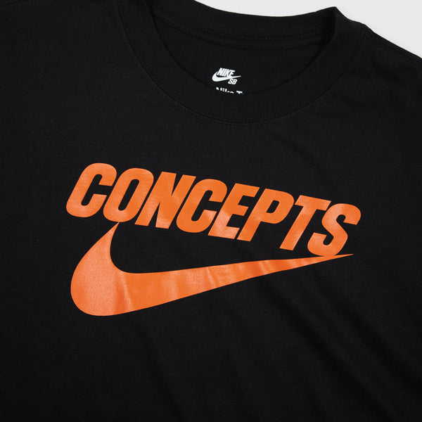 Nike SB - Concepts T-Shirt - Black / Orange