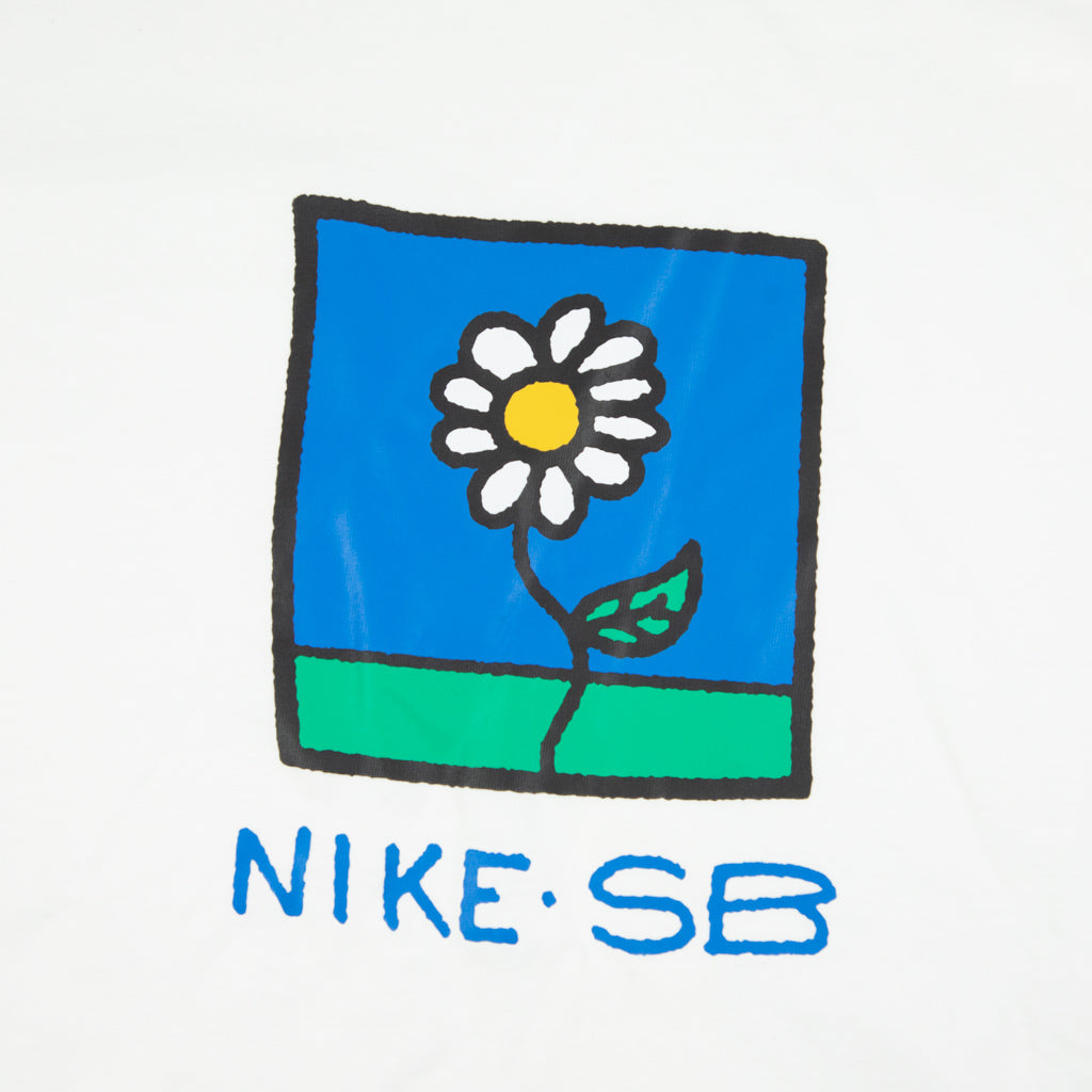 Nike SB Daisy White T-Shirt Front Print