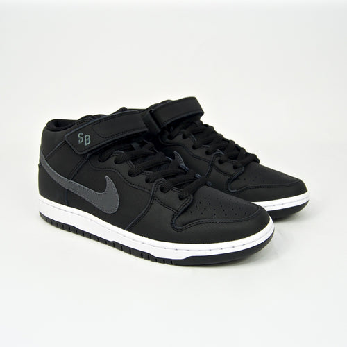 Nike SB Dunk Mid Orange Label ISO Shoes Black Dark Grey White UK