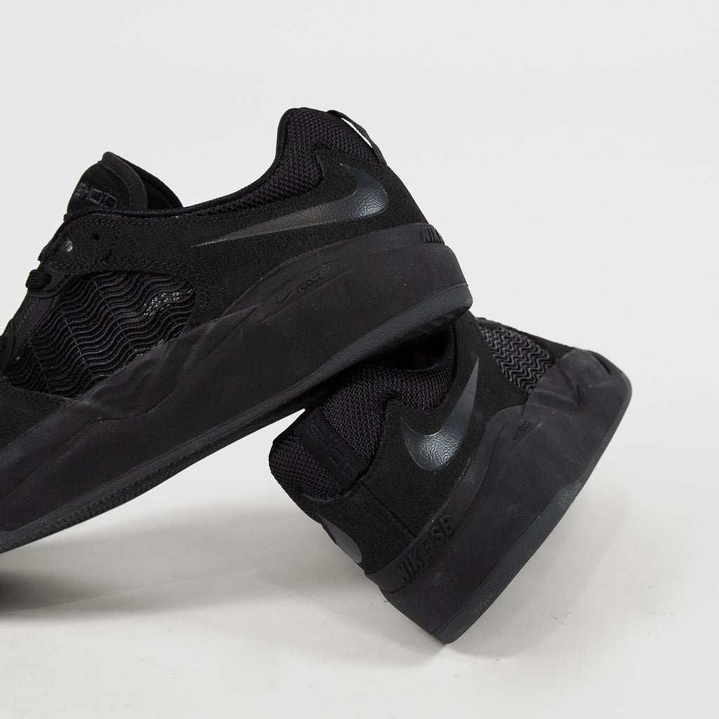 Nike SB Ishod Wair All Black Premium Leather Shoes