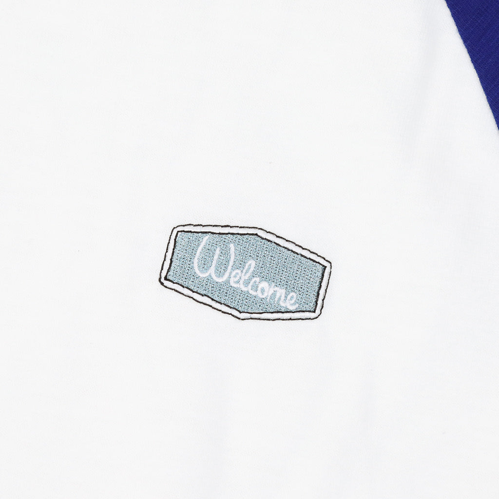 Nike SB MLB Raglan White And Blue T-Shirt Embroidery