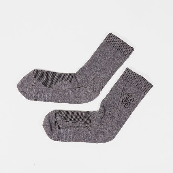 Nike SB - Multiplier Skate Crew Socks - Grey / Black